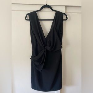 MAAC London East Bow Detail Black Dress Size 10